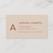 Leaf-Muster-Logo-Visitenkarte Visitenkarte (Vorderseite)