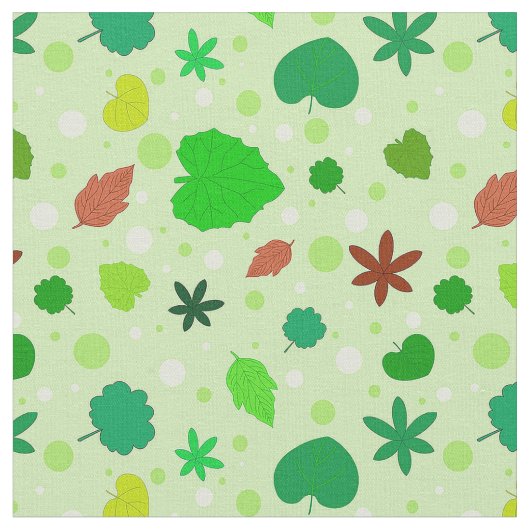 Leaf Muster mit verschiedenen Formen Stoff (Nahaufnahme)