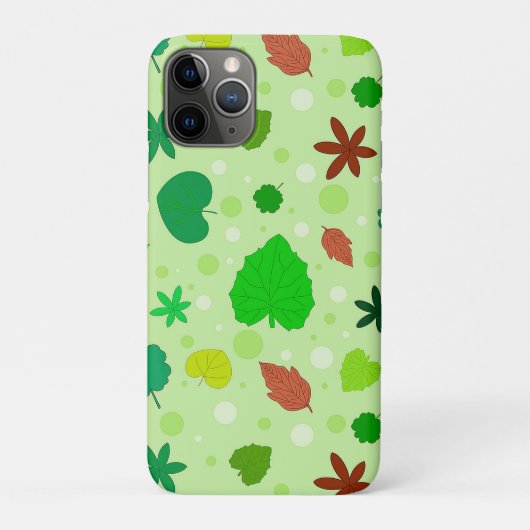 Leaf Muster mit verschiedenen Formen und Farben Case-Mate iPhone Hülle (Rückseite)