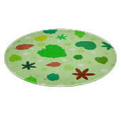 Leaf Muster mit verschiedenen Formen und Farben Schneidebrett (Ecke)