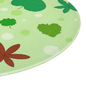 Leaf Muster mit verschiedenen Formen und Farben Schneidebrett (Ecke)