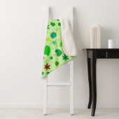 Leaf Muster mit verschiedenen Formen und Farben Sherpadecke (Beispiel)