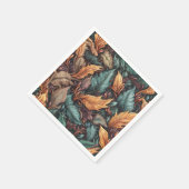 Leaf Muster Papierservietten (Ecke)
