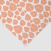 Leaf Muster - Peach Seidenpapier (Ausschnitt)