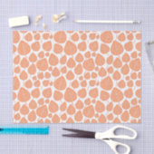 Leaf Muster - Peach Seidenpapier (Handwerk)