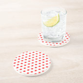 Leaf-Muster Sandstein Untersetzer (Seite)