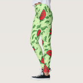 Leaf-Muster und Wassermelonen-Leggings Leggings (Links)