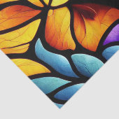 Leaf Muster verkleidetes Glas Decoupage Seidenpapier (Ausschnitt)