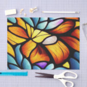 Leaf Muster verkleidetes Glas Decoupage Seidenpapier (Handwerk)