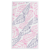 Leaf Muster Zeichnend Geschenktasche Kleine Geschenktüte (Vorderseite)