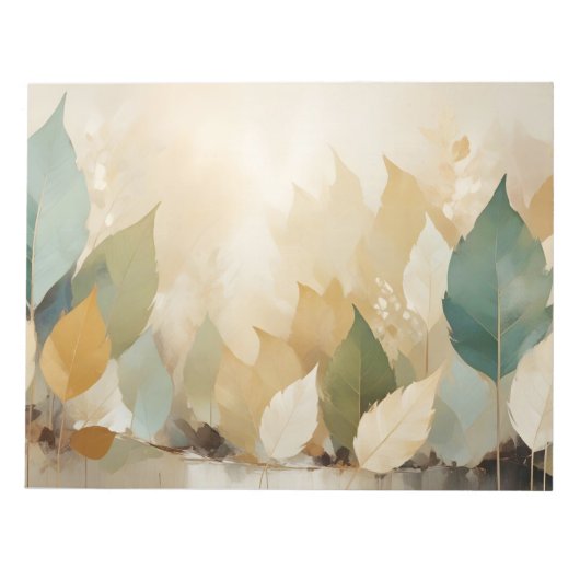 Leaf Nah-up ruhige Natursaison Notizblock (Vorderseite)