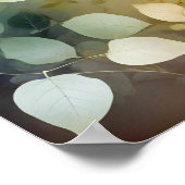 Leaf Nah-up ruhige Natursaison Poster (Ecke)