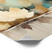 Leaf Nah-up ruhige Natursaison Poster (Ecke)