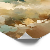 Leaf Nah-up ruhige Natursaison Poster (Ecke)