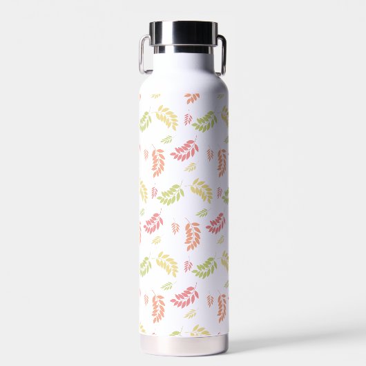 Leaf Nahtloses Muster - Botanisches Design Trinkflasche (Vorne)