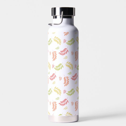 Leaf Nahtloses Muster - Botanisches Design Trinkflasche (Rechts)