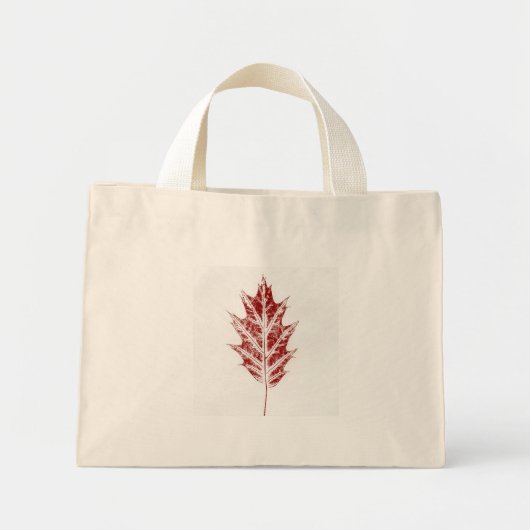Leaf Nature Print Bag Mini Stoffbeutel (Vorne)
