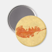 Leaf Nature Print Magnet (Vorderseite/Rückseite)
