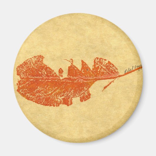 Leaf Nature Print Magnet (Vorne)