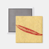 Leaf Nature Print Magnet (Vorderseite/Rückseite)