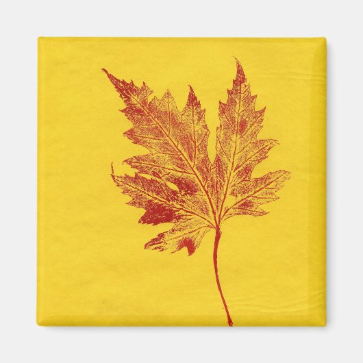 Leaf Nature Print Magnet (Vorne)