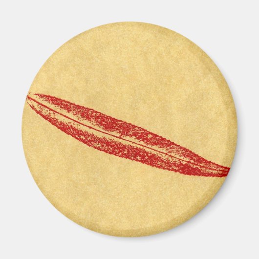 Leaf Nature Print Magnet (Vorne)