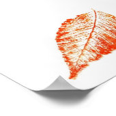 Leaf Nature Print Mini-Poster Poster (Ecke)
