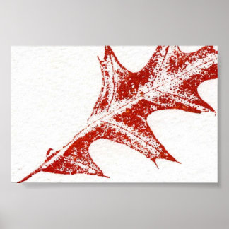 Leaf Nature Print Mini-Poster Poster