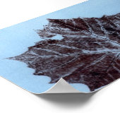 Leaf Nature Print Mini-Poster Poster (Ecke)