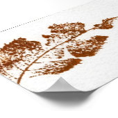 Leaf Nature Print Mini-Poster Poster (Ecke)