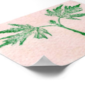 Leaf Nature Print Mini-Poster Poster (Ecke)