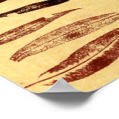 Leaf Nature Print Mini-Poster Poster (Ecke)