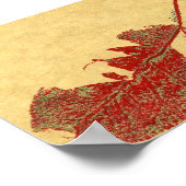 Leaf Nature Print Mini-Poster Poster (Ecke)