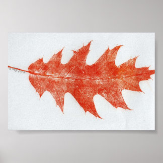 Leaf Nature Print Mini-Poster Poster