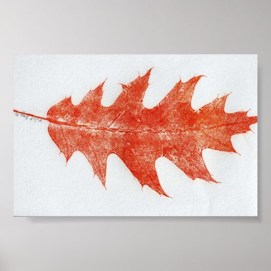 Leaf Nature Print Mini-Poster Poster (Vorne)