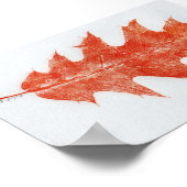 Leaf Nature Print Mini-Poster Poster (Ecke)