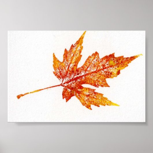 Leaf Nature Print Mini-Poster Poster (Vorne)