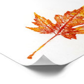 Leaf Nature Print Mini-Poster Poster (Ecke)