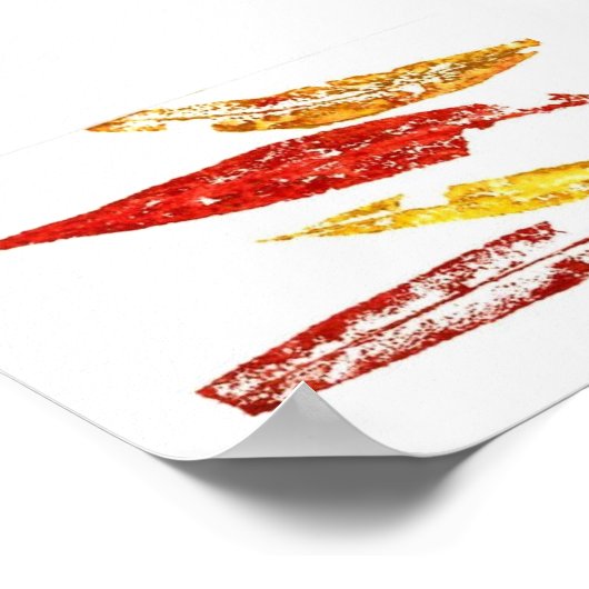 Leaf Nature Print Mini-Poster Poster (Ecke)