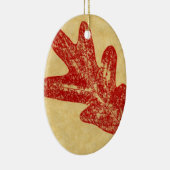 Leaf Nature Print Ornament (Rechts)