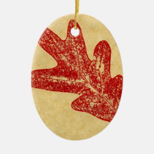 Leaf Nature Print Ornament (Vorne)