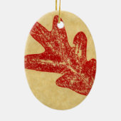 Leaf Nature Print Ornament (Hinten)