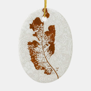 Leaf Nature Print Ornament