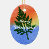 Leaf Nature Print Ornament (Hinten)