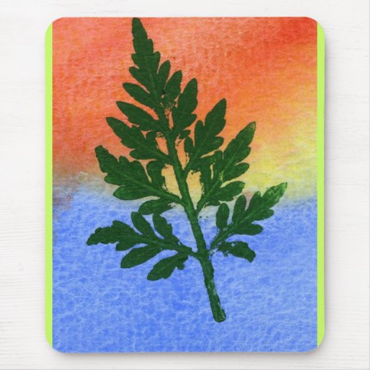 Leaf Nature Prints Mousepad (Vorne)