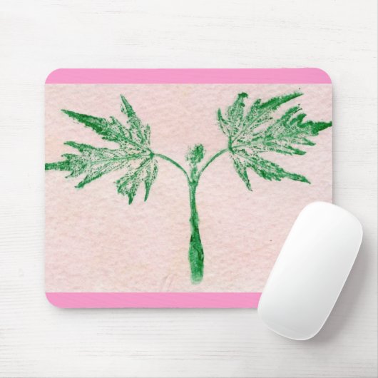 Leaf Nature Prints Mousepad (Mit Mouse)