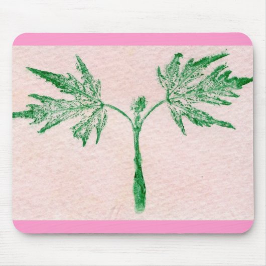 Leaf Nature Prints Mousepad (Vorne)