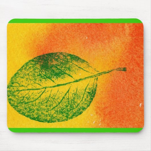 Leaf Nature Prints Mousepad (Vorne)
