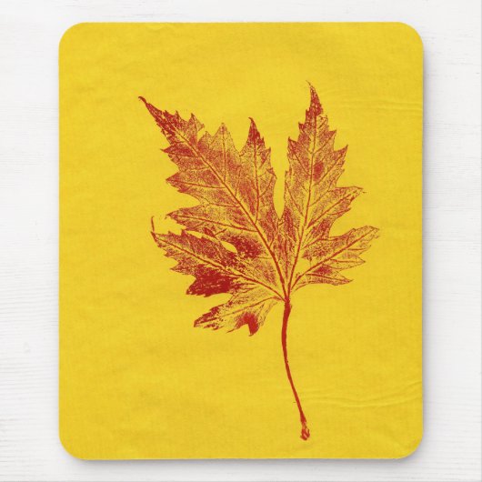 Leaf Nature Prints Mousepad (Vorne)