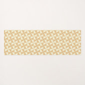 Leaf oder Hummingbird Tessellations - lila gelb Yogamatte (Rückseite (Horizontal))